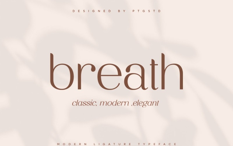 nefes | Modern Bitişik Serif Yazı Tipi