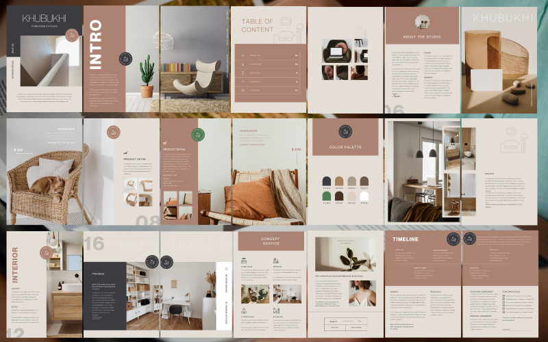 Šablona časopisu Katalog nábytku