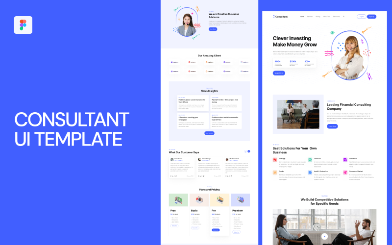 Konsultant UI Szablon Figma