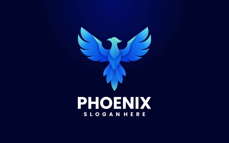 Blue Phoenix logo by Hoodix on DeviantArt