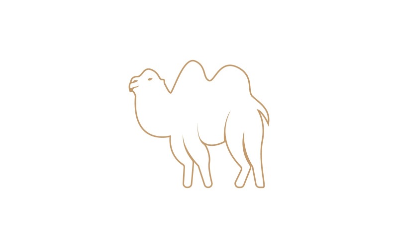 Wielbłąd ikona i symbol wektor szablon ilustracja