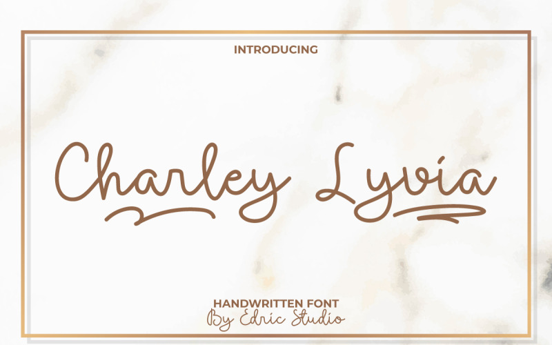 Чарли Ливия Рукописный Шрифт