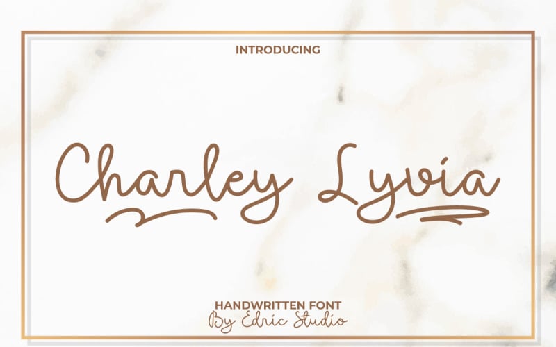 Charley Lyvia handgeschreven lettertype