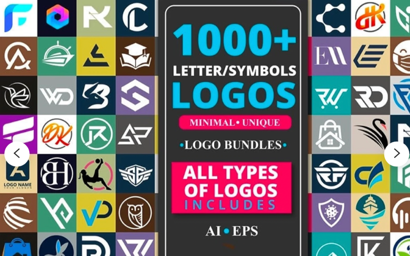 1000 Logo's-sjablonen Illustrator