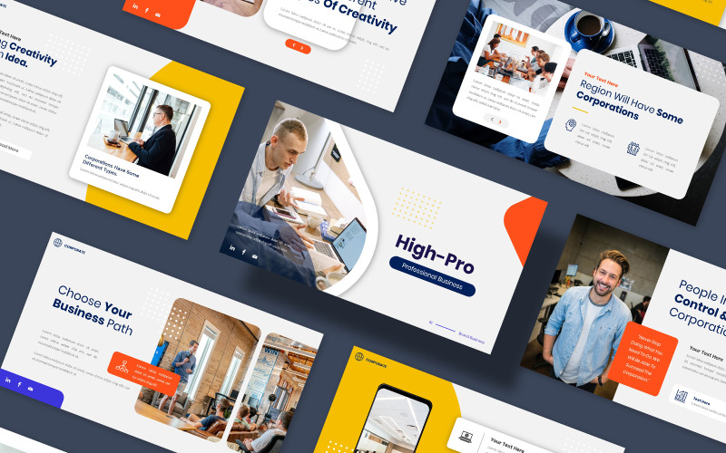 High Pro Start Up Business Company Presentation Google Slides Template High Pro Start Up Business Company Presentation Google Slides Template