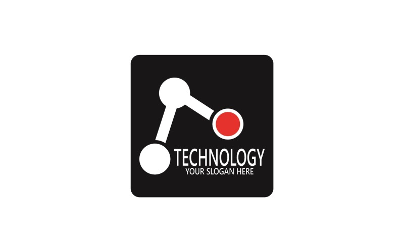 Иллюстрация векторного шаблона логотипа технологии 20