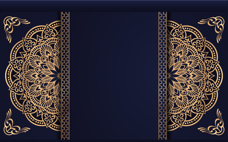 Luksusowe tło mandali w stylu ozdobnej arabeski