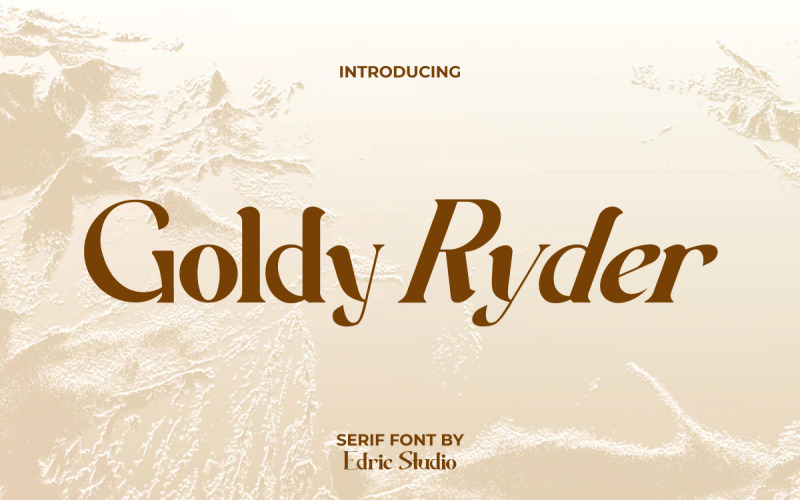 Goldy Ryder Serif czcionka wyświetlacza