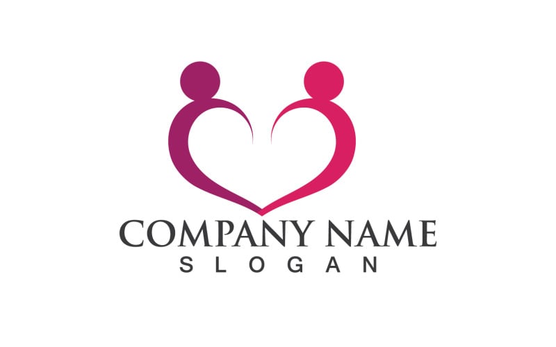 Love Family Care Logo Vector 3