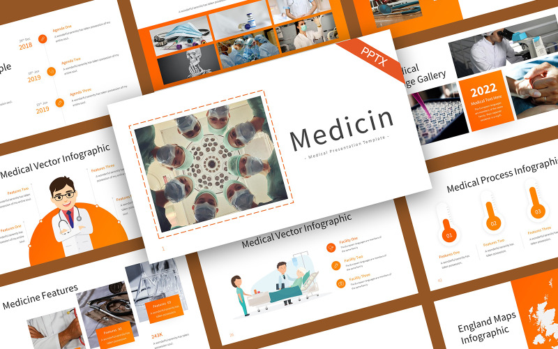 Medizin Medizinische PowerPoint-Vorlage - TemplateMonster