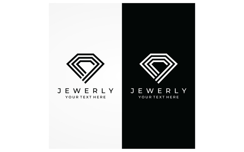 Modèle vectoriel de logo de bague de mariage en diamant