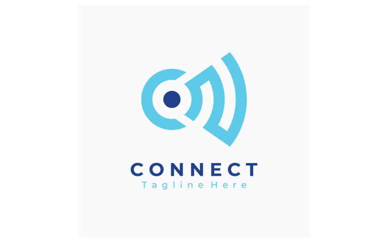 Verbind Signaal Logo Vector