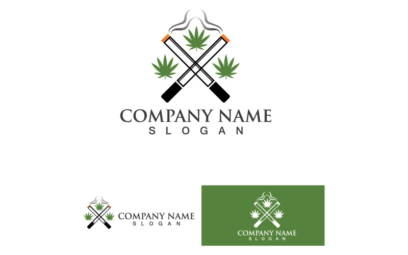 Cannabis Rook Logo Vector