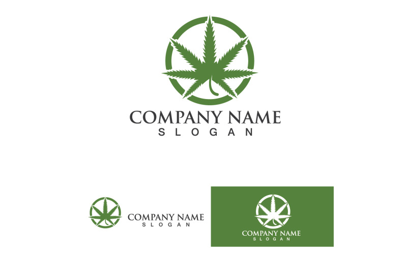 Cannabisblad Logo Vector 27
