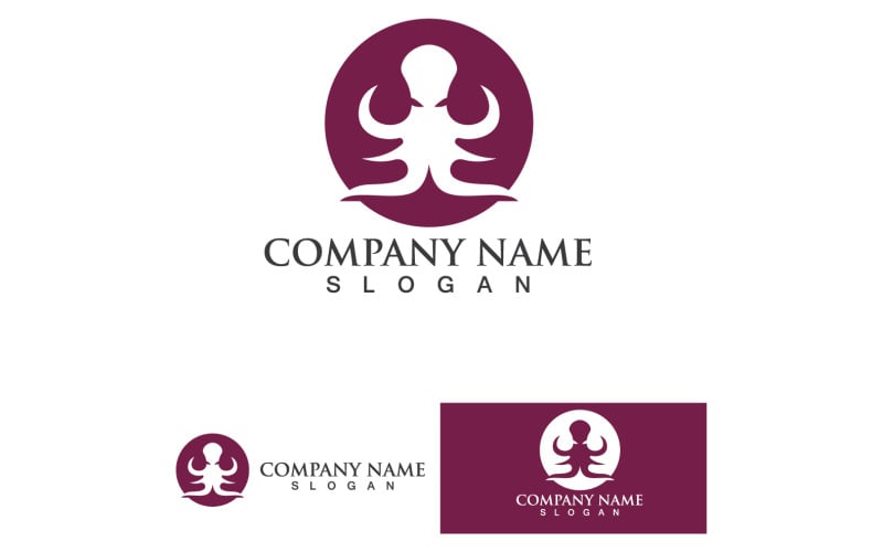 Octopus Dieren Logo Vector 13