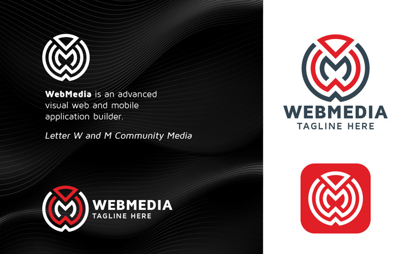 Web Media Letter W и логотип M