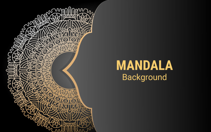Luxury mandala ornamental background stock illustration
