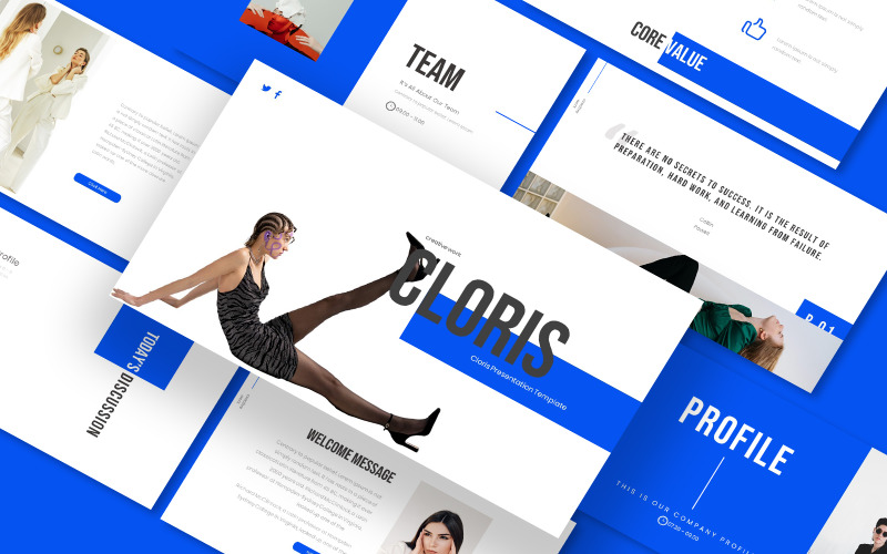 Cloris Creative Business Google Slides sablon