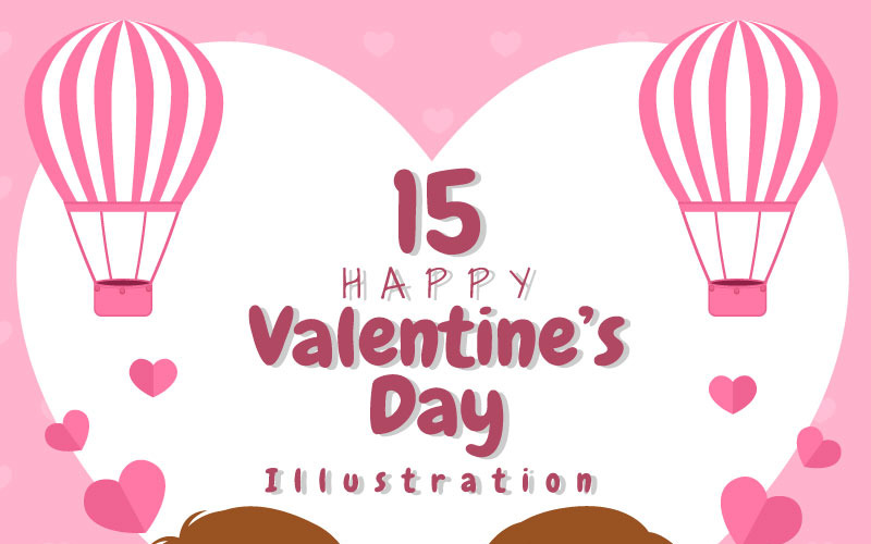 15 Feliz Dia dos Namorados Ilustração