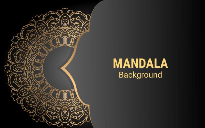 Golden Mandala Ornament Background
