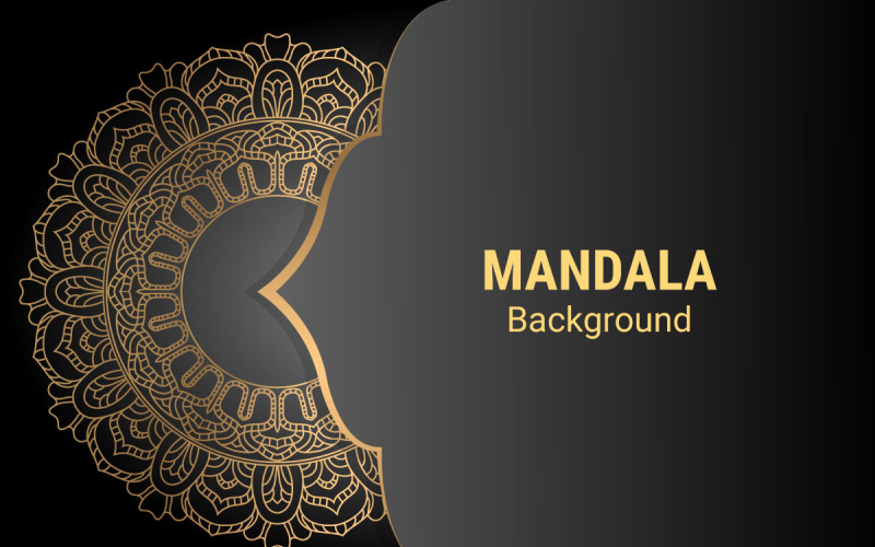 Gouden Mandala Ornament Achtergrond