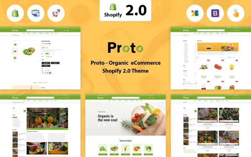 Прото — органическая тема Shopify 2.0