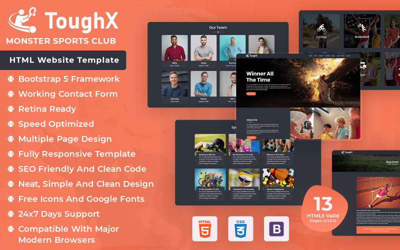 Plus de 13 modèles de sites Web HTML Bootstrap pour bars sportifs ...