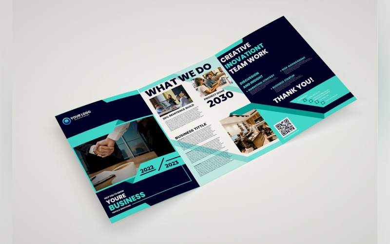 Zakelijke driebladige brochure 1