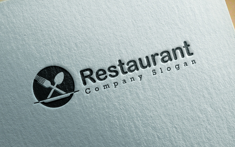 Taze Gıda için Restoran Şirket Logosu.