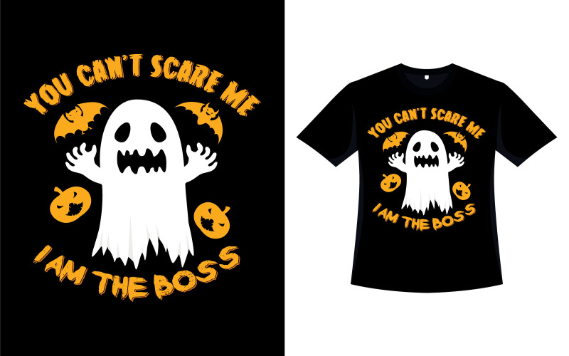 Conception de t-shirt Halloween avec typographie