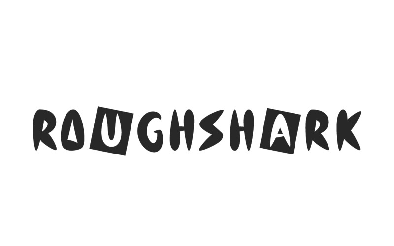 Игривый шрифт Roughshark Display