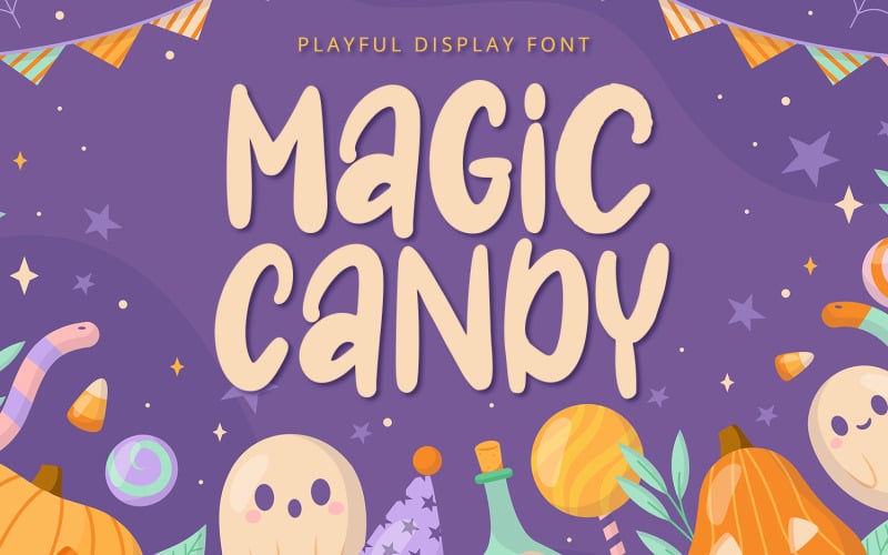 Magic Candy - Fuente de pantalla lúdica