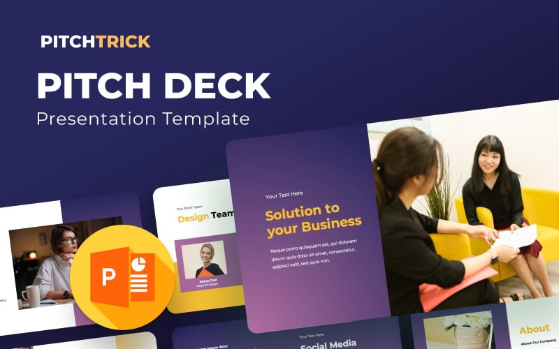 Pitchtrick Pitch deck Šablona prezentace PowerPoint