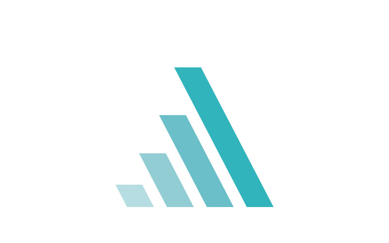 Modelo de logotipo de finanças de negócios. Ilustração vetorial. V5