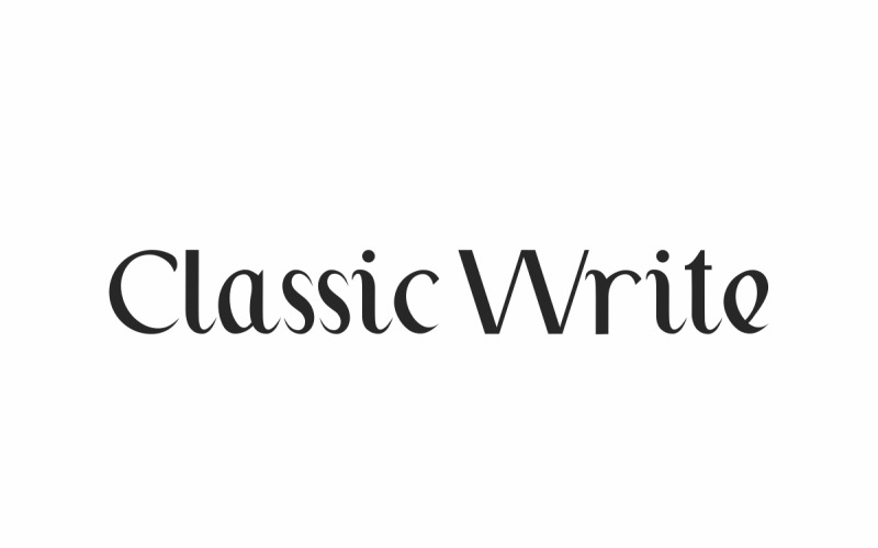 Fuente de pantalla elegante y elegante de escritura clásica