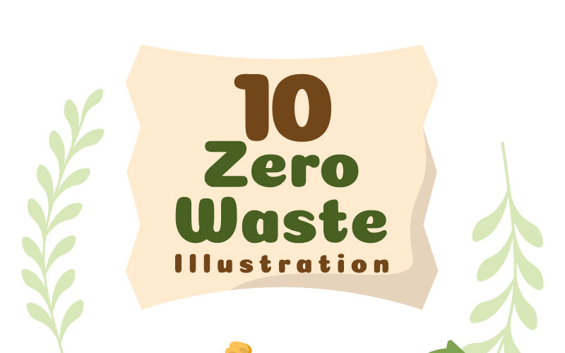 10 Zero Waste Ilustrace