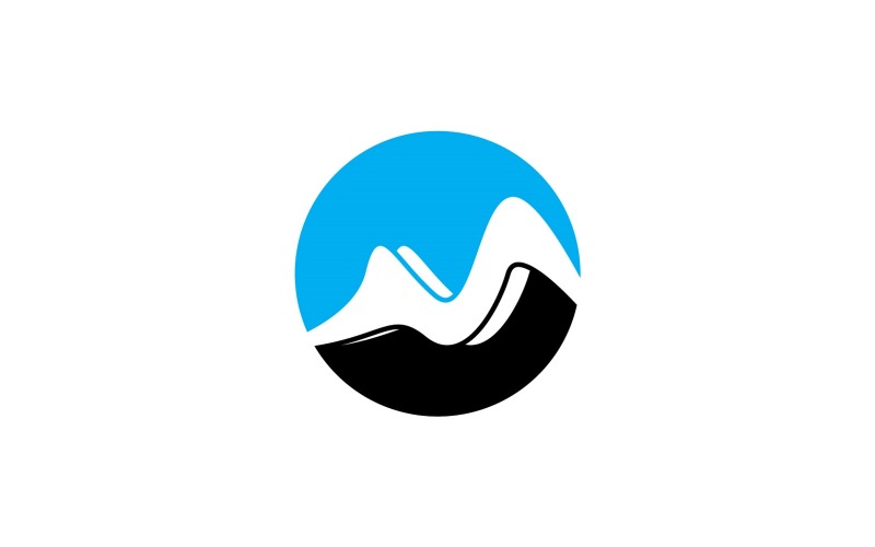 Illustration de modèle vectoriel de logo de montagne 16