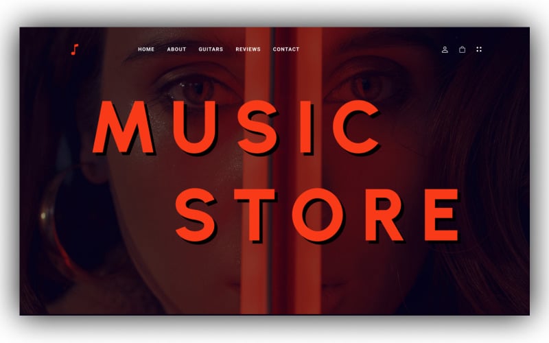 Lucy - Modello PSD di negozio di musica