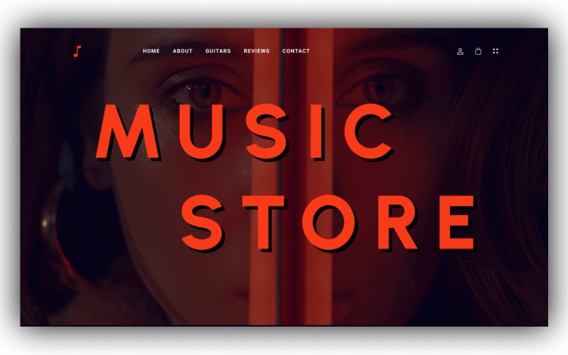 Lucy - PSD-шаблон музичного магазину