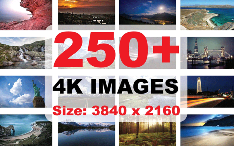 Mais de 250 imagens de fundo 4K