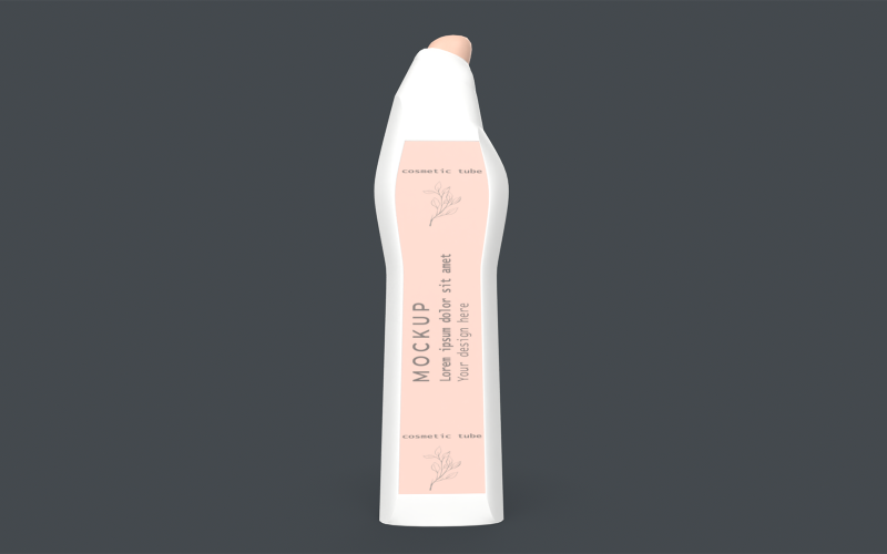 Scatola di crema naturale Modello 3D a basso numero di poligoni