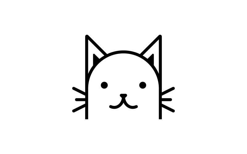 cat face logo