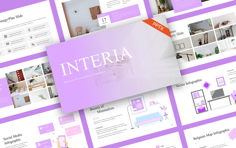 Interia Interior PowerPoint-Vorlage #275792 - TemplateMonster