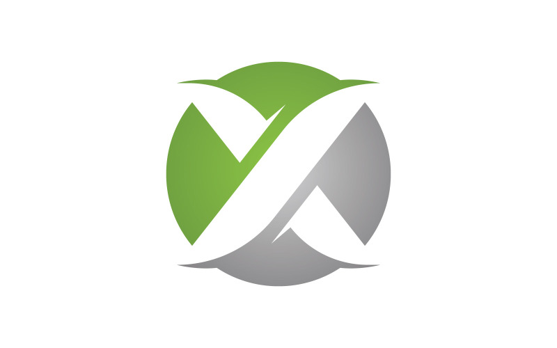 Modèle de logo de lettre X. Illustration vectorielle. V6