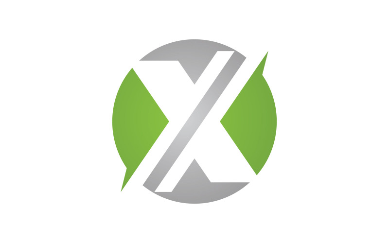 X brief logo sjabloon. Vector illustratie. V8