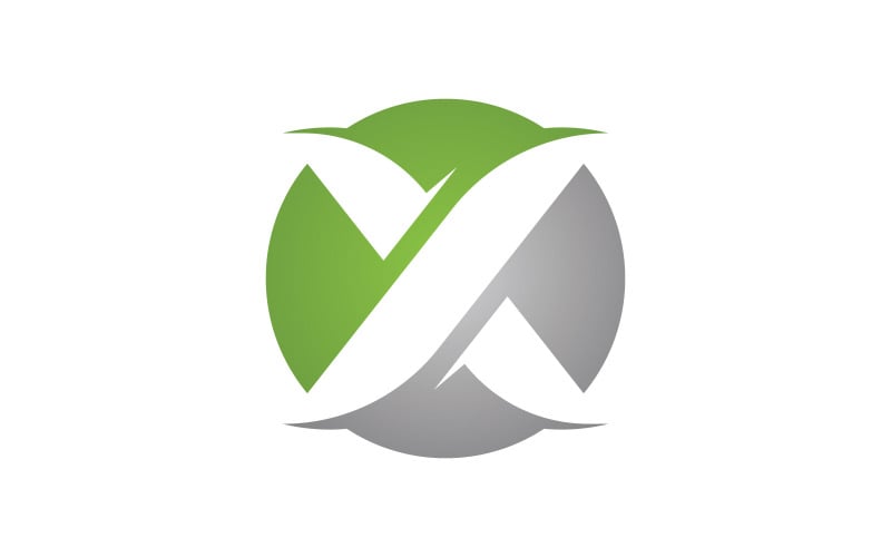 X-Brief-Logo-Vorlage. Vektor-Illustration. V6