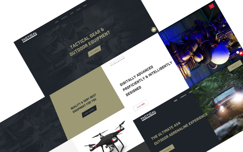 Tema WordPress per la sicurezza della difesa delle dinamiche tattiche e Off Road