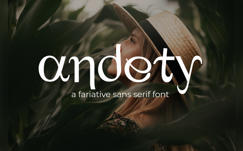 Andety - Elegantní bezpatkové písmo