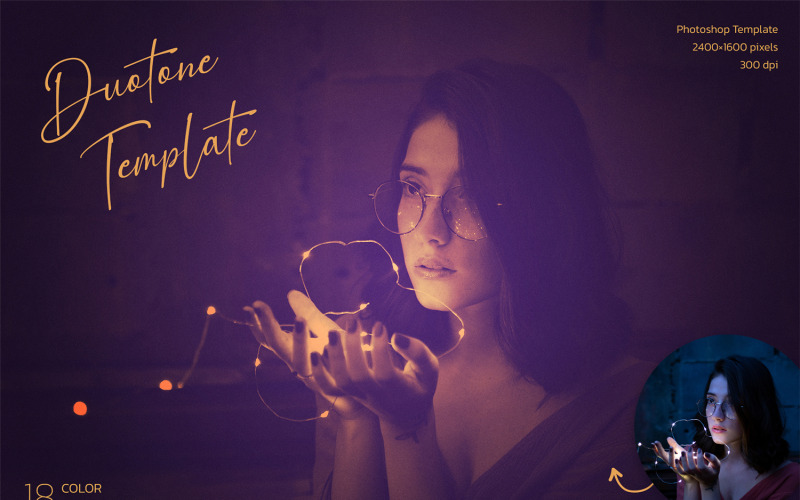Duotone Photoshop Template