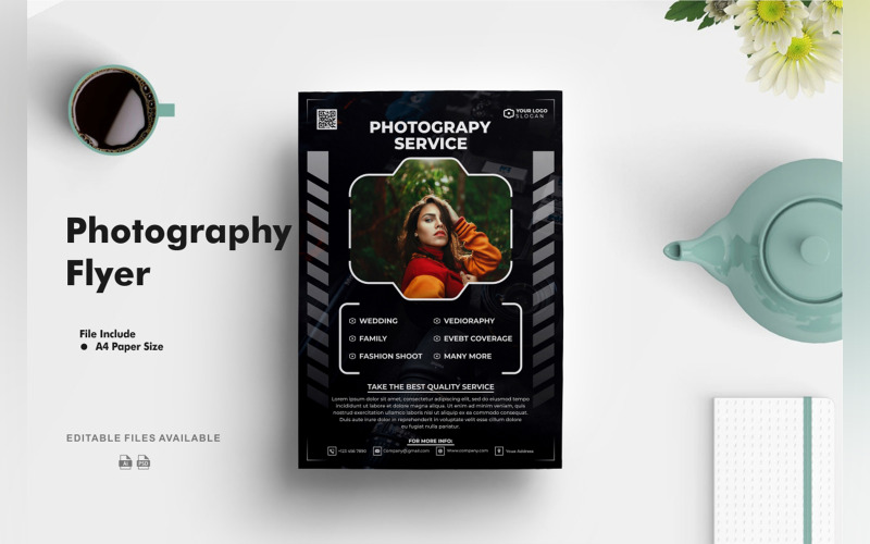 Fénykép szórólap sablon